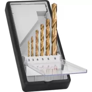 Bosch Robust Line 6 Piece HSS-TiN Drill Bit Set