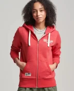 Superdry Vintage Script Style College Zip Hoodie