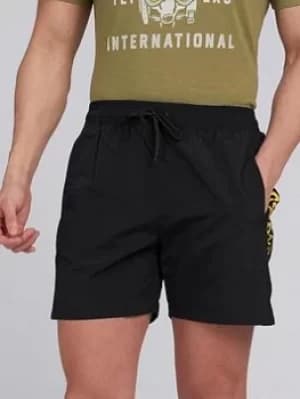 Barbour International Large Logo Swimshort, Black Size M Men