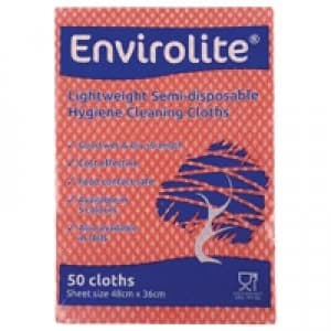 Envirolite Lightweight 480x360mm Red All Purpose Cloths ELF500
