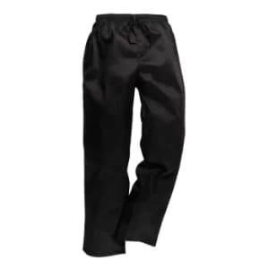 Portwest C070 Drawstring Chef Trousers Black 2XS 33"
