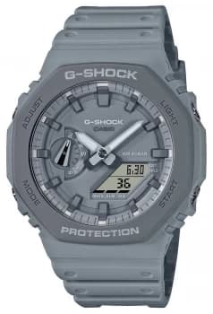 Casio Octagon Series Grey Resin Strap Grey Dial GA- Watch