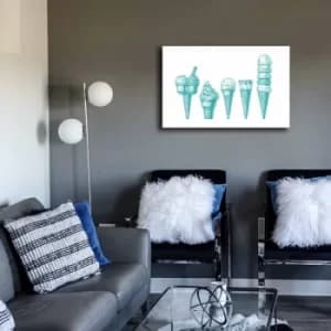 45702021C-044 Multicolor Decorative Canvas Painting