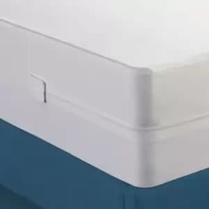 Zipped Waterproof & Wipeclean Encased Mattress Protector - Double