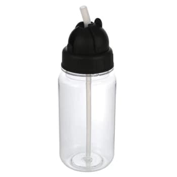 Regatta 0.35 Litre Tritan Straw Bottle - Clear/Black