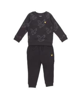 lyle & scott vintage Boys Black cotone