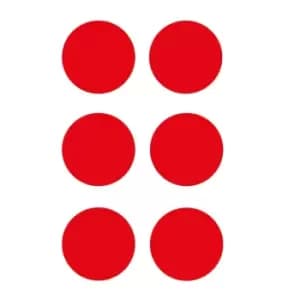 'circle' Floor Signal, Red, (90mm Dia), Pack of 100