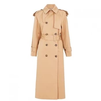 Gant Oversized Trench Coat - Drk Khaki 248