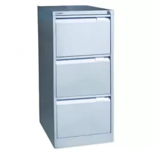 Bisley Filing Cabinet 470x622x1016mm 3 Drawer Goose Grey