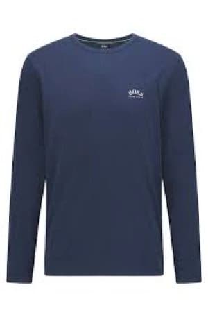 Hugo Boss Togn Curved Long Sleeve T-Shirt Navy Size L Men