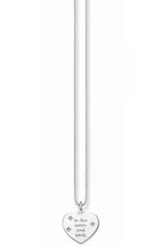 Ladies Thomas Sabo Sterling Silver Love Bridge To The Moon & Back Heart Necklace SET0291