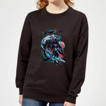 Aquaman Black Manta & Ocean Master Womens Sweatshirt - Black - XXL