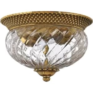 Plafonnier Plantation Laiton bruni 30,5 Cm