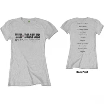 The Beatles - Budokan Set List Womens X-Large T-Shirt - Grey