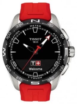 Tissot T-Touch Connect Solar Red Silicone Strap Watch