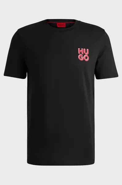 HUGO Dimoniti Chest Logo T-Shirt Black S