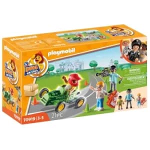 Playmobil D.O.C.- Ambulance Action: Help the Racing Driver (70919)