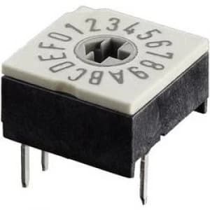 Coded rotary switch Hexadecimal 0 9A F Switch postions 16 Hartm