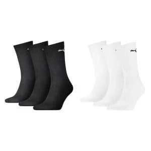 Puma Sport Crew Lightweight Sock Black UK Size 12-14 (3 Pair)