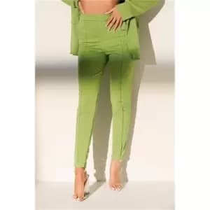 I Saw It First Khaki Tailored Slim Fit Cigarette Trouser - Green