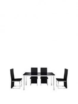 Julian Bowen Set Of Tempo Table & 4 Tempo Chairs
