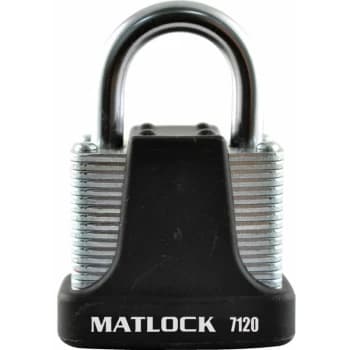 Strong Black Steel Key Padlock - 40MM - Matlock