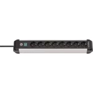 Brennenstuhl 1391030800 Power strip (+ switch) Silver-black PG connector