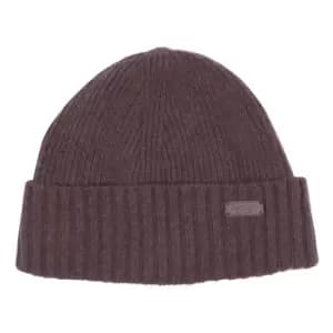Barbour Mens Carlton Beanie Mid Brown One Size