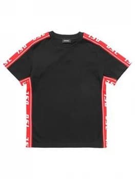 Diesel Boys Tape Logo Short Sleeve T-Shirt