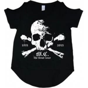 Motley Crue Orbit Ladies Black Cutout TS: Large