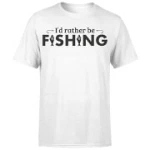 Id Rather be Fishing T-Shirt - White - 3XL