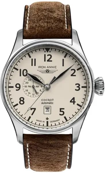 Iron Annie Watch Cockpit Mens - Beige IRN-258
