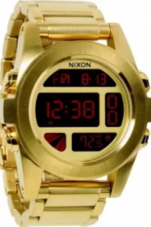 Mens Nixon The Unit SS Alarm Watch A360-502