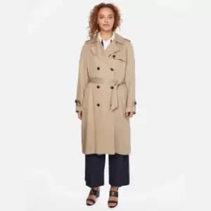Tommy Hilfiger Womens Tencel Trench - Beige - UK 12