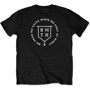Bring Me The Horizon - No Voice Unisex Large T-Shirt - Black