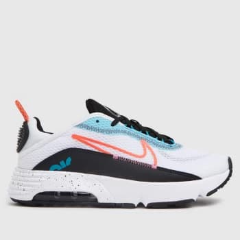 Nike White & Pl Blue Air Max 2090 Trainers Junior