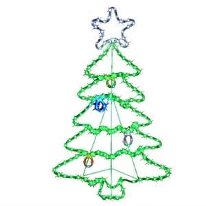 Premier Decoration Ltd Premier 1.17m Twinkling LED Christmas Tree Rope Light