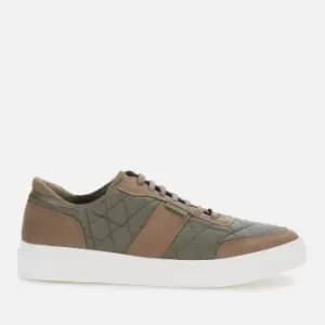 Barbour Mens Liddesdale Quilted Low Top Trainers - Olive - UK 10