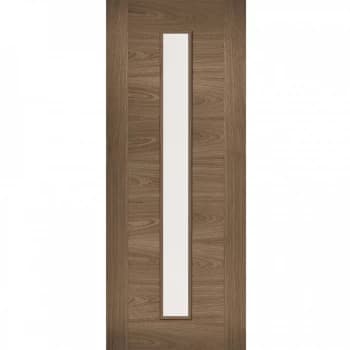 LPD Sofia Fully Finished Walnut Glazed Internal Door - 1981mm x 686mm (78 inch x 27 inch)
