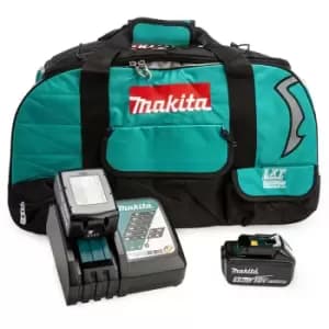 Makita Makita 18V 2 x BL1850B 5.0Ah Batteries, DC18RC Charger & Duffel Bag Set 00017