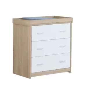 Babymore Luno Veni Chest Changer White Oak Effect