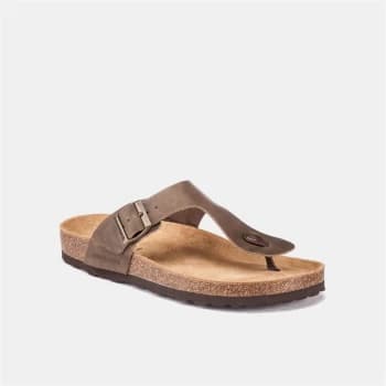 lumberjack Flops Men Brown Pelle - Leather