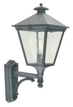 Turin 1 Light Outdoor Wall Lantern Light Black IP54, E27