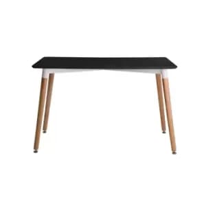 Fraser 4 Seater Dining Table Black