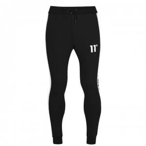 11 Degrees Odin Text Jogging Pants - Black