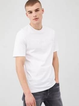 Calvin Klein Jeans Two Tone Logo T-Shirt - White