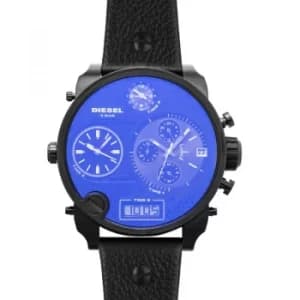 SBA Chronograph Quartz Blue/Black Dial Analog Digital Mens Watch