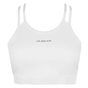 LA Gear Crop Bra Ladies - White
