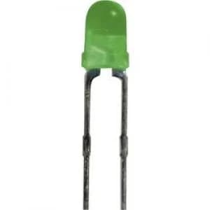 LED wired Green Circular 3mm 2 mcd 60
