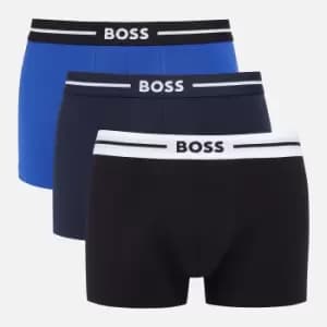 BOSS Bodywear Three-Pack Bold Cotton-Blend Boxer Trunks - S